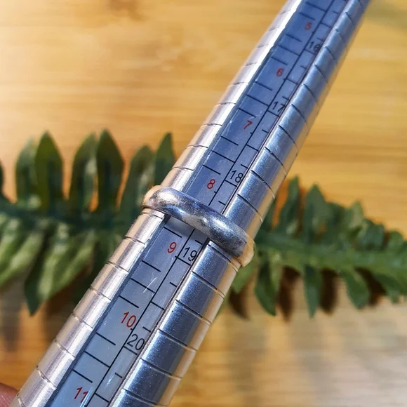 Chrysotile Serpentine Tumblestone 925 Sterling Silver Plated Ring Size 8.5 - Picture 8 of 9